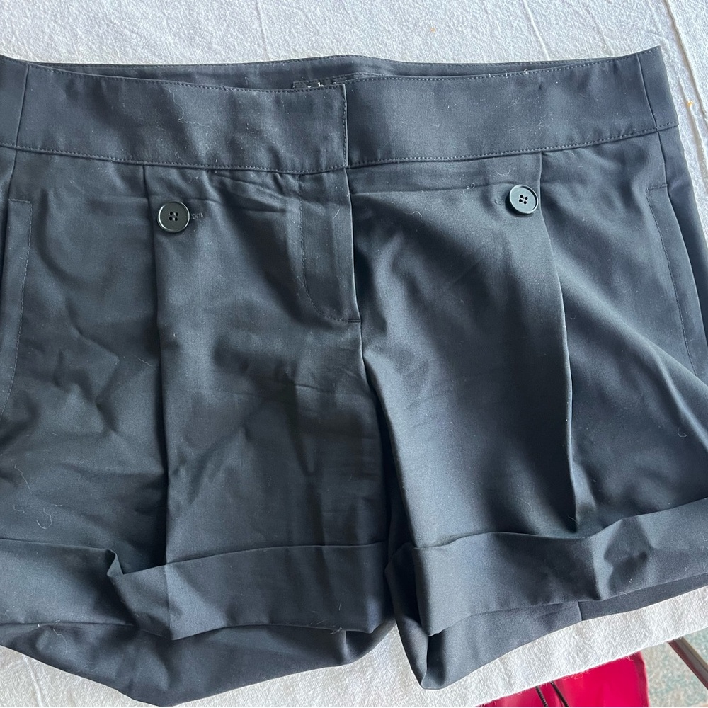 Theory Black Women's Pleated Shorts Size 8